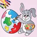Easter Egg Kids Coloring Book!