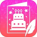 Birthday Photo Frame With Cake