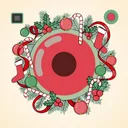 PicNewYear - 新年快乐, 圣诞节快乐 背景 贴纸